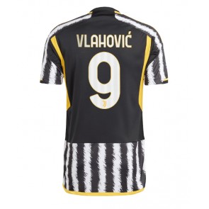 Juventus Dusan Vlahovic #9 Replika Hjemmebanetrøje 2023-24 Kortærmet